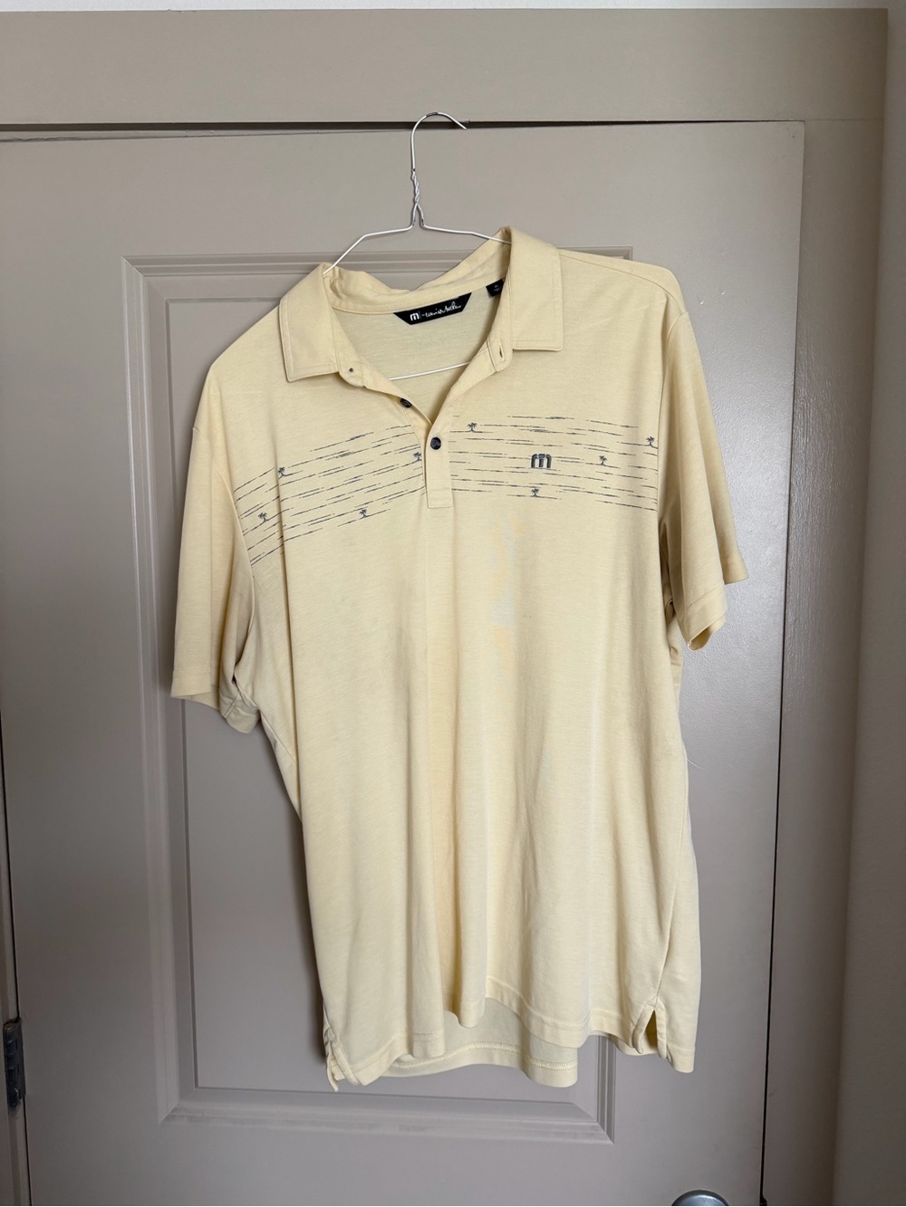 Travis Mathew Men’s Yellow Polo Shirt TPC Scottsdale